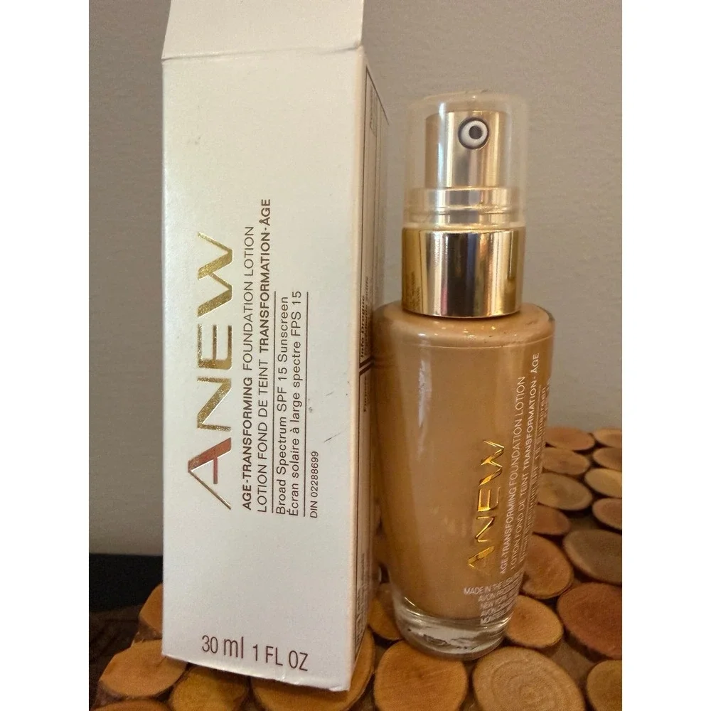 2 Avon Anew Age-Transforming Liquid Foundation lotion PURE BEIGE -‎ EXPIRED